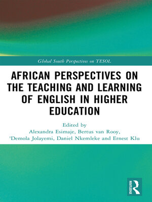 cover image of African Perspectives on the Teaching and Learning of English in Higher Education